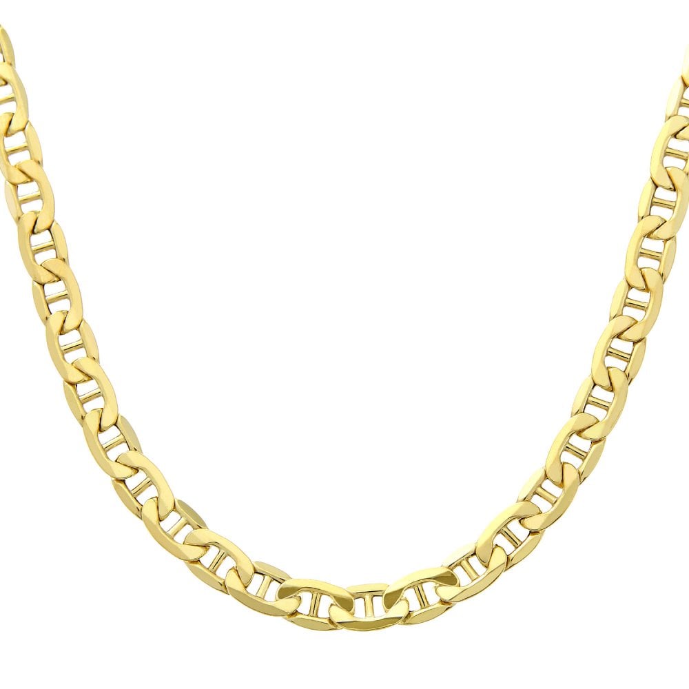 SPARKLD 9ct Yellow Gold 20 Inch Anchor Chain, 6.2mm Width
