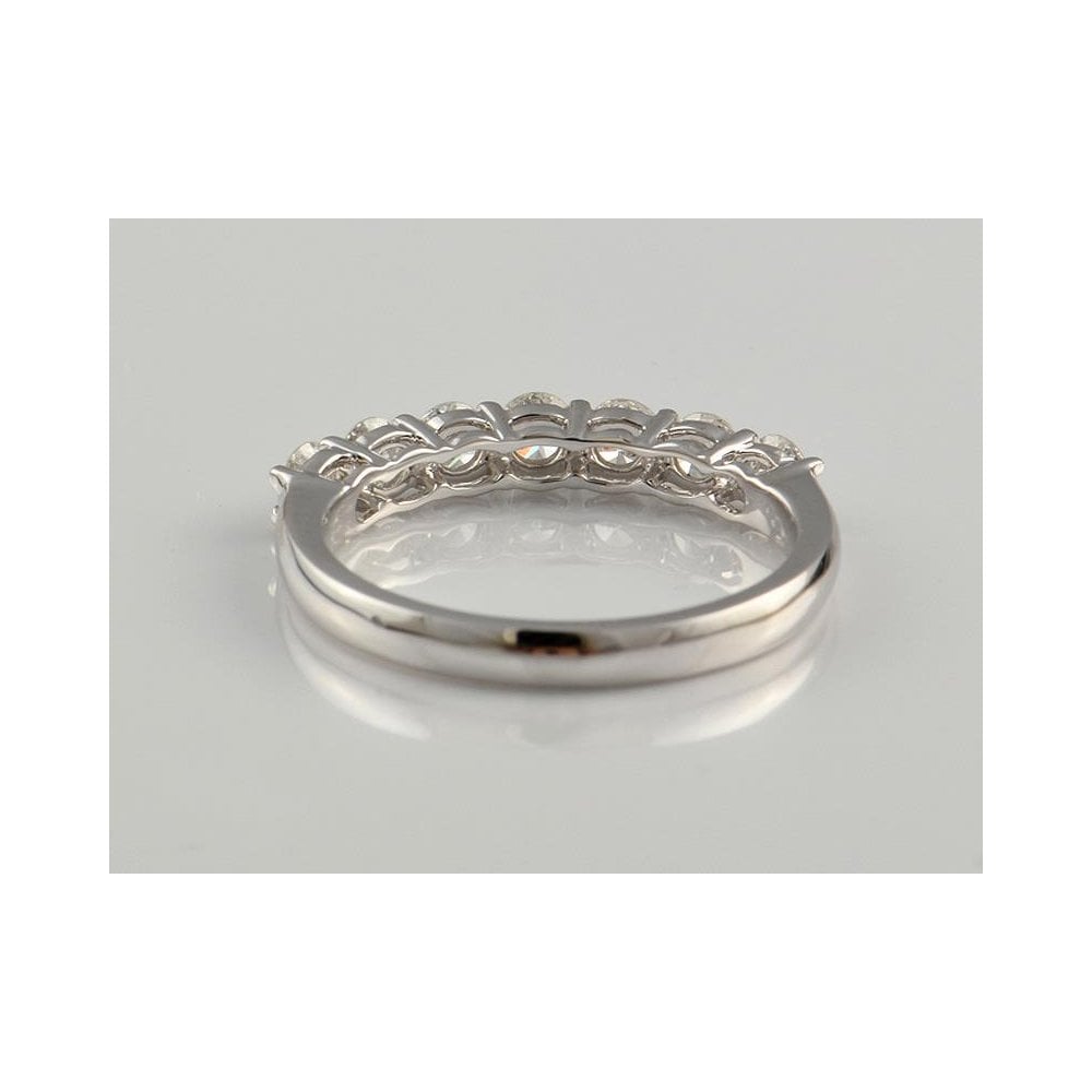 9ct White Gold Artisan Diamond Seven Stone Ring 0.71ct