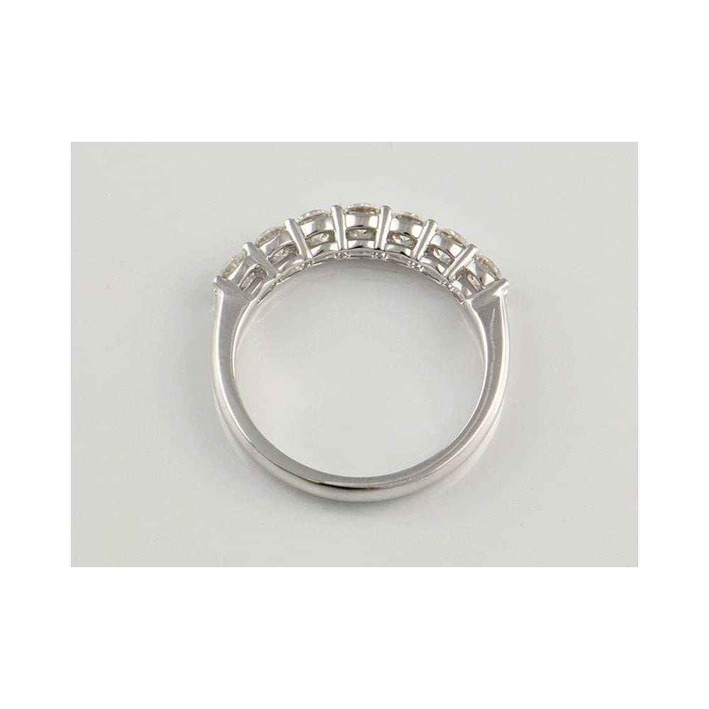 9ct White Gold Artisan Diamond Seven Stone Ring 0.71ct