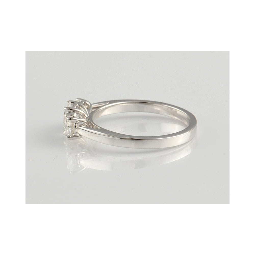 9ct White Gold Artisan Diamond Three Stone Ring 1.00ct