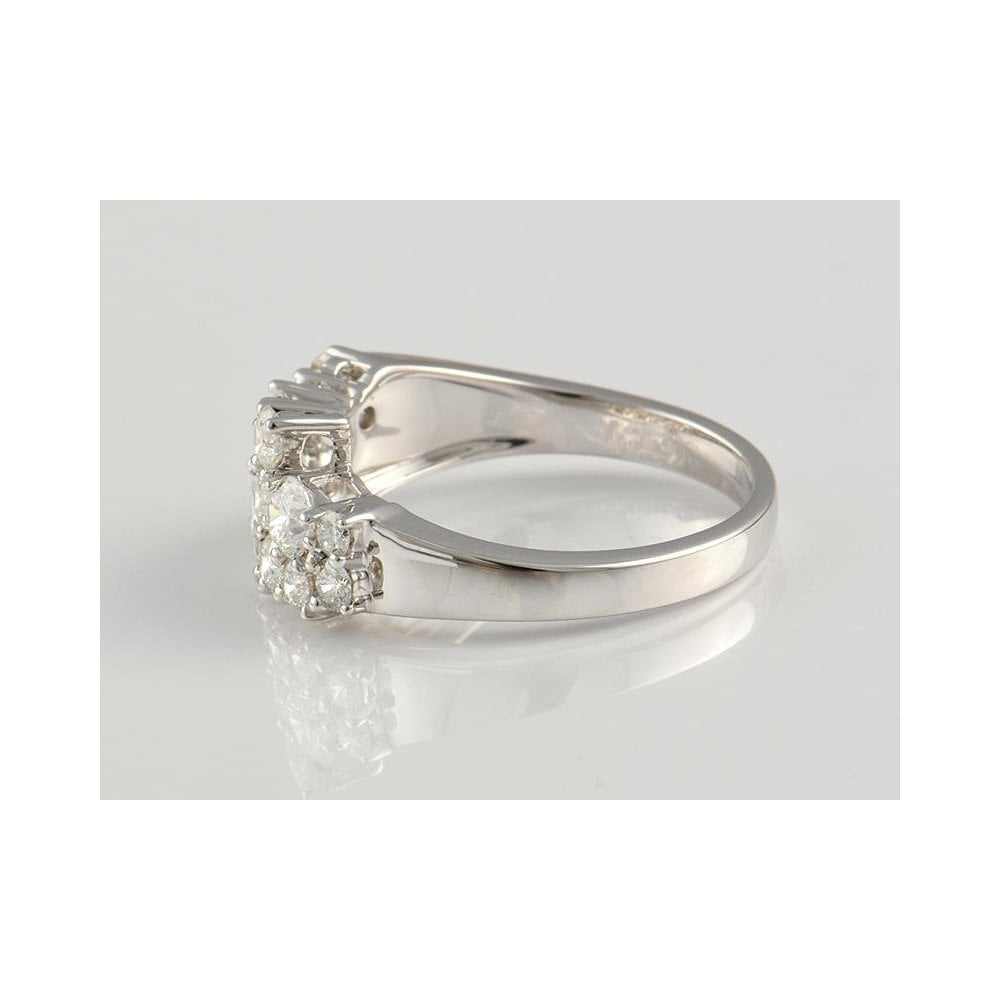 9ct White Gold Artisan Diamond Dress Ring 1.22ct