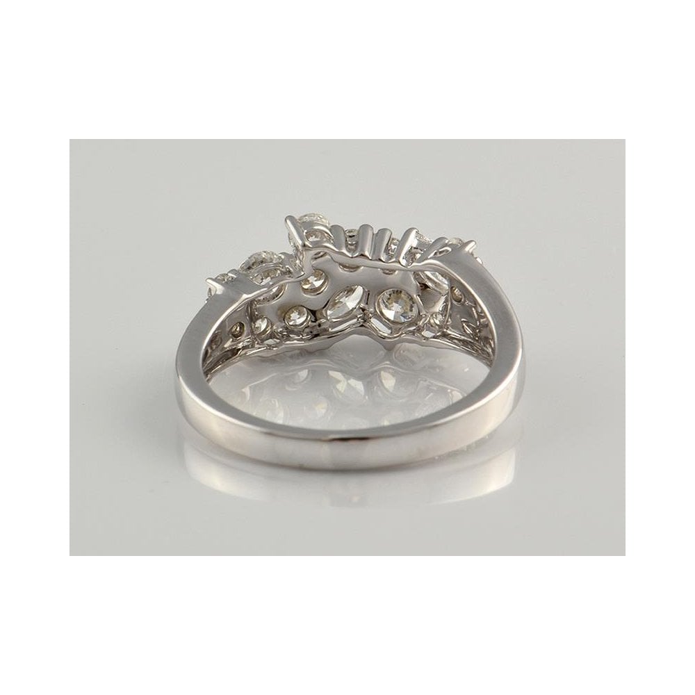 9ct White Gold Artisan Diamond Dress Ring 1.22ct