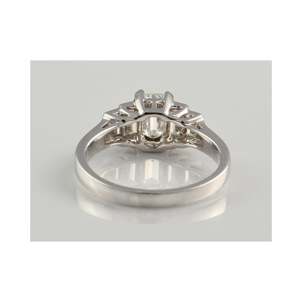 9ct White Gold Artisan Diamond Five Stone Ring 1.06ct