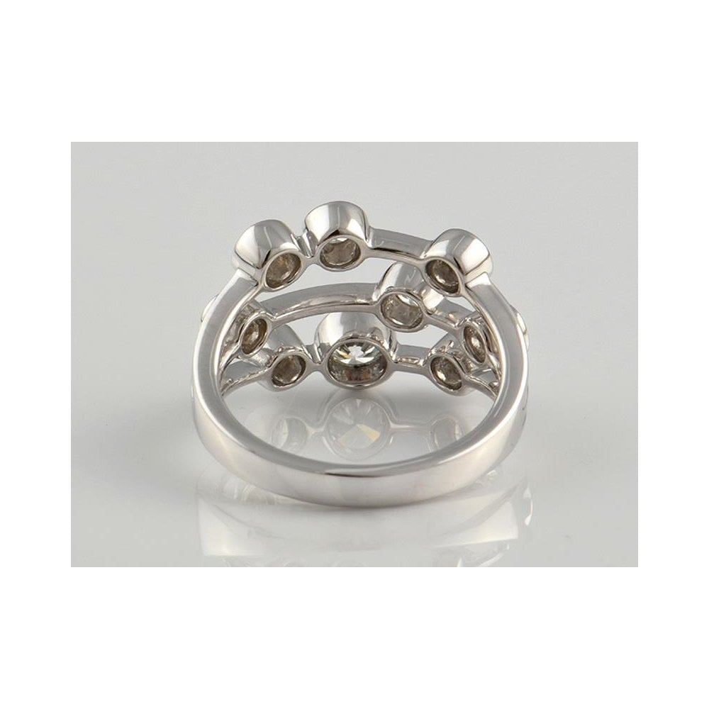 9ct White Gold Artisan Diamond Dress Ring 1.06