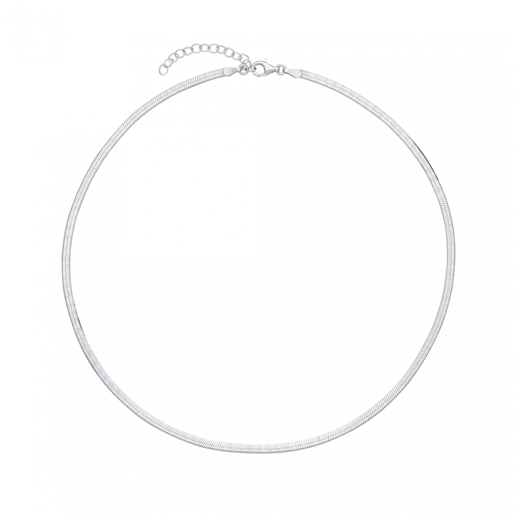 925 Silver Rhodium Plated Magic Collarette Chain - 16"
