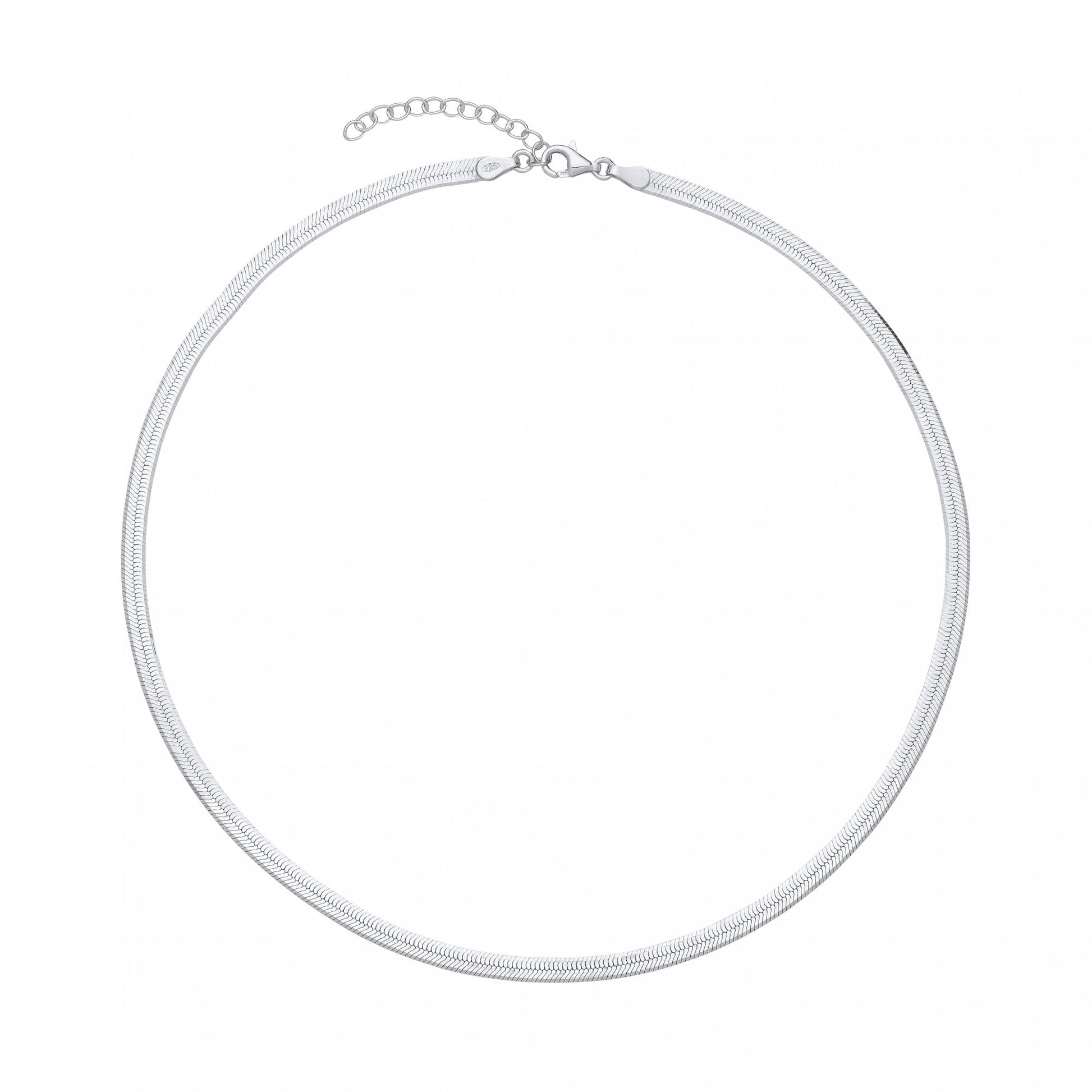 925 Silver Rhodium Plated Magic Collarette Chain - 16"
