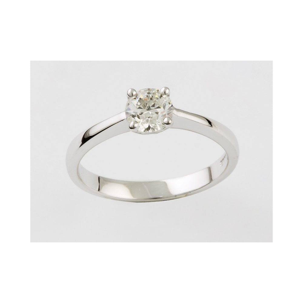Platinum Artisan Diamond Solitaire Ring 0.80ct