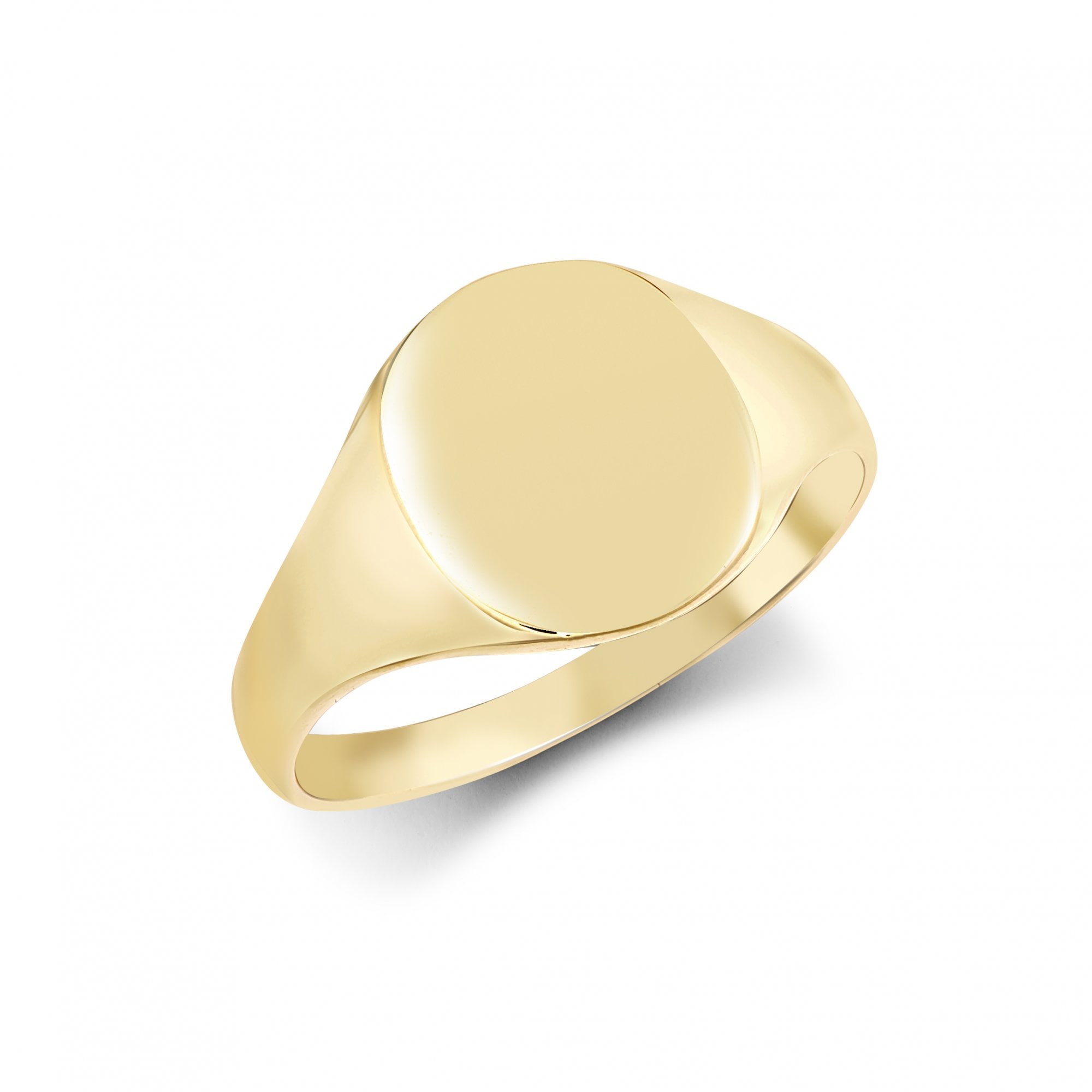 9ct Yellow Gold Oval Signet Ring