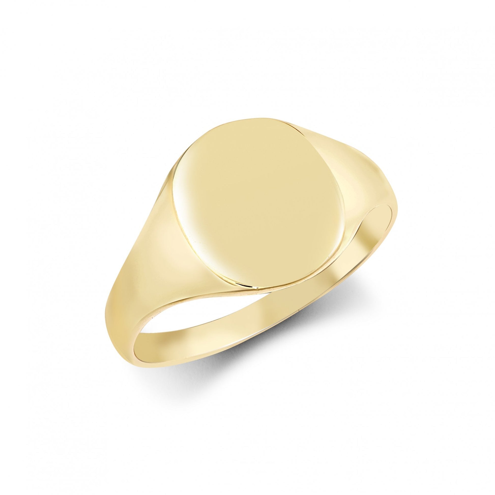 9ct Yellow Gold Oval Signet Ring