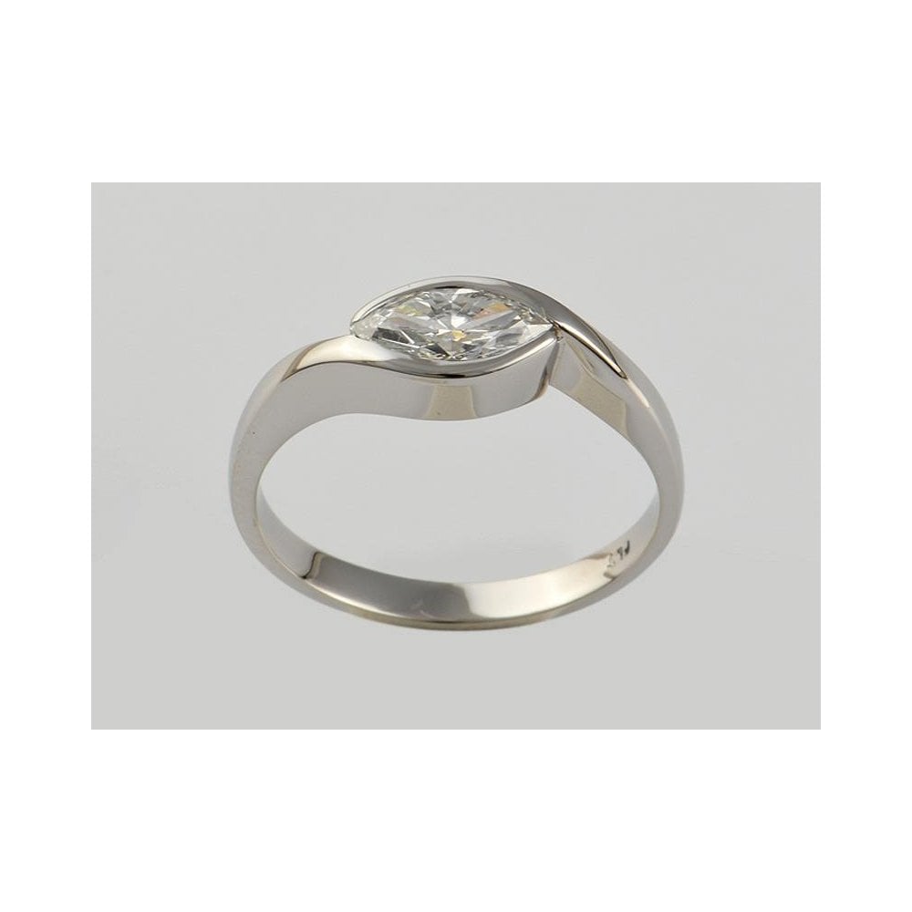 Platinum GIA Certificated Diamond Solitaire Ring 0.55ct