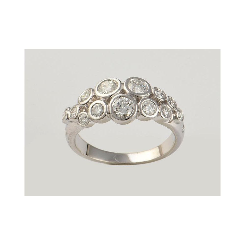 18ct White Gold Diamond Dress Ring 1.03ct
