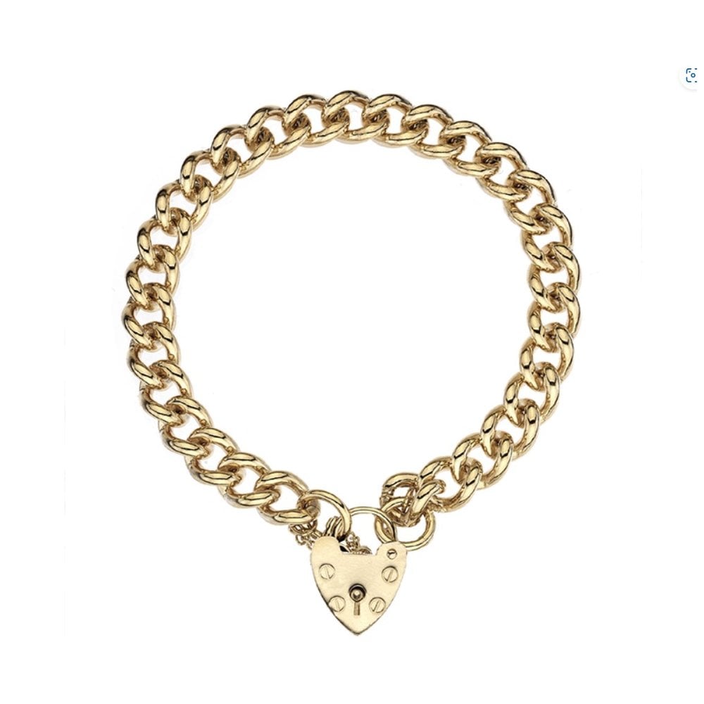 9ct Yellow Gold Charm Bracelet, 8.6mm
