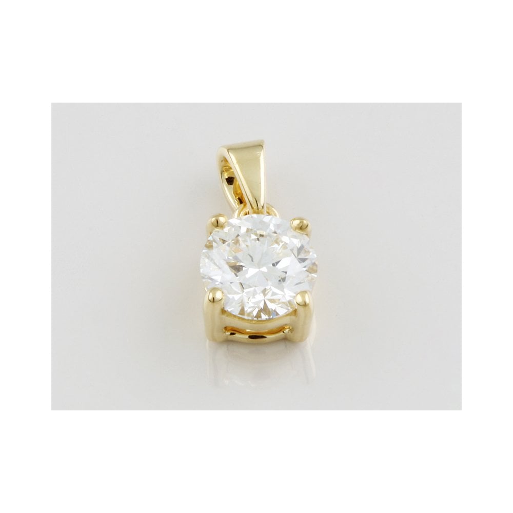 18ct yellow gold Diamond Solitaire Pendant