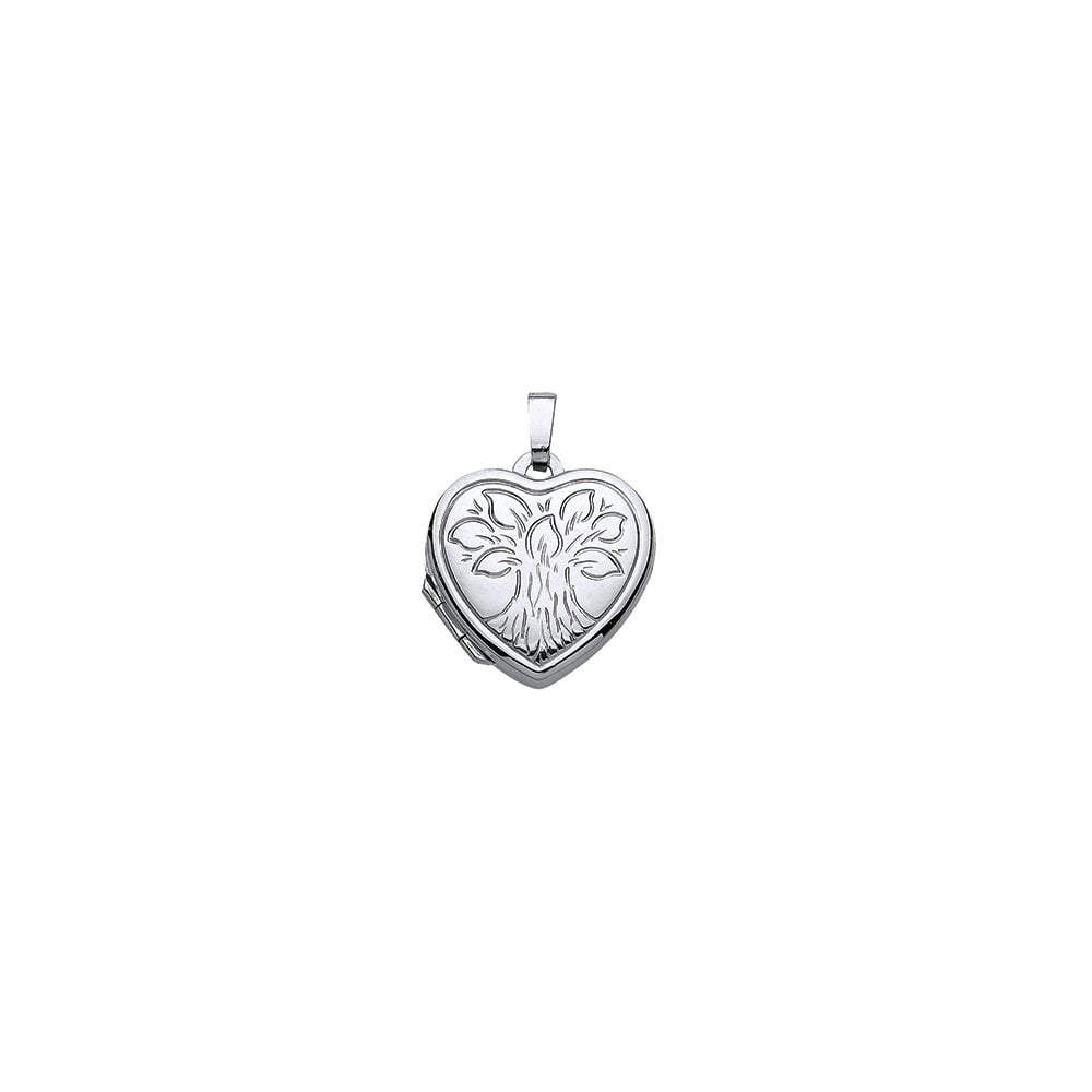 925 Sterling Silver Heart Engraved Locket