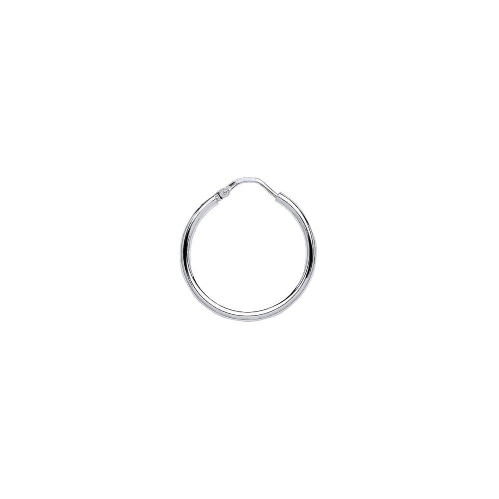 Plain 925 Sterling Silver Hoops Earrings