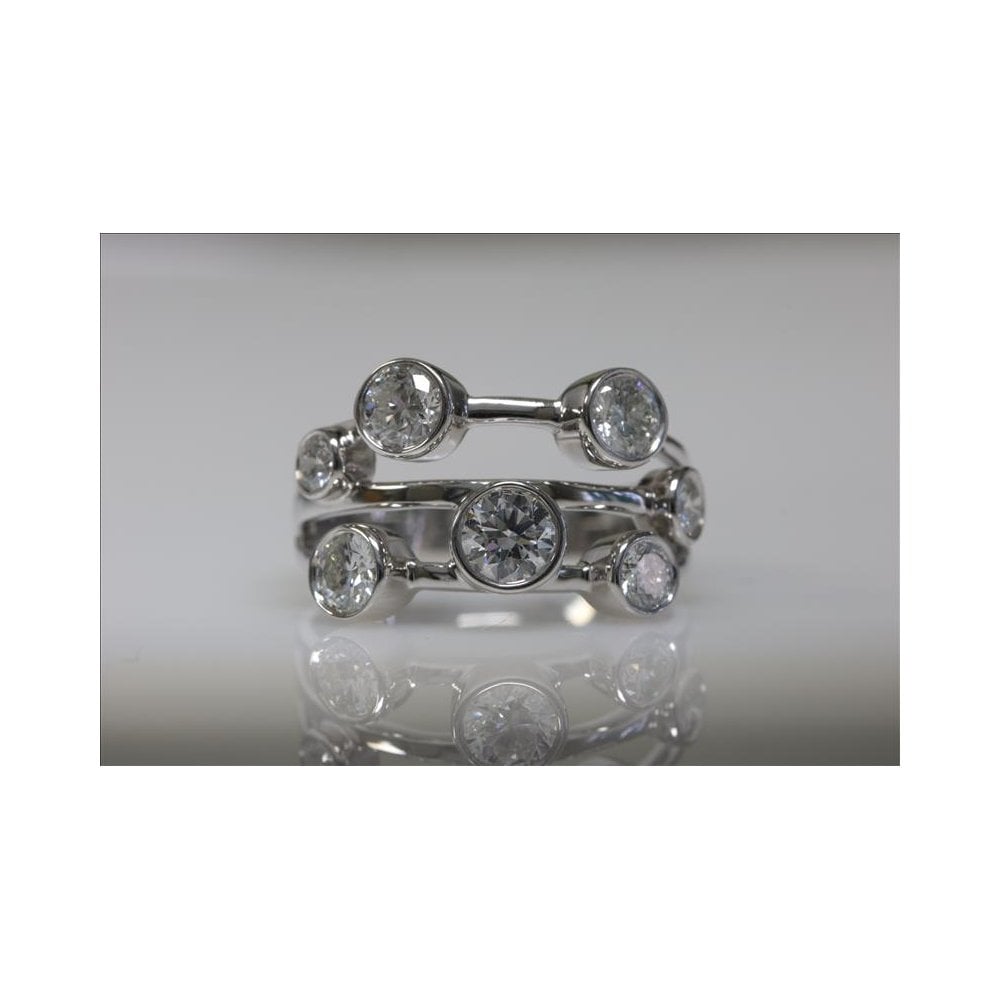 9ct White Gold Diamond Dress Ring