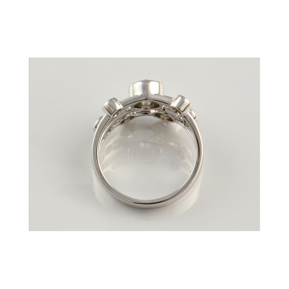 9ct White Gold Certificated Diamond Dress Ring 1.07ct