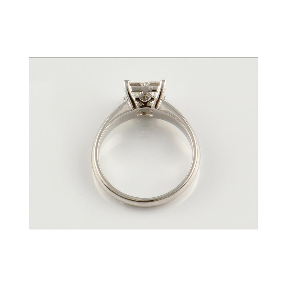 Platinum Invisible Set Diamond Ring 1.05ct