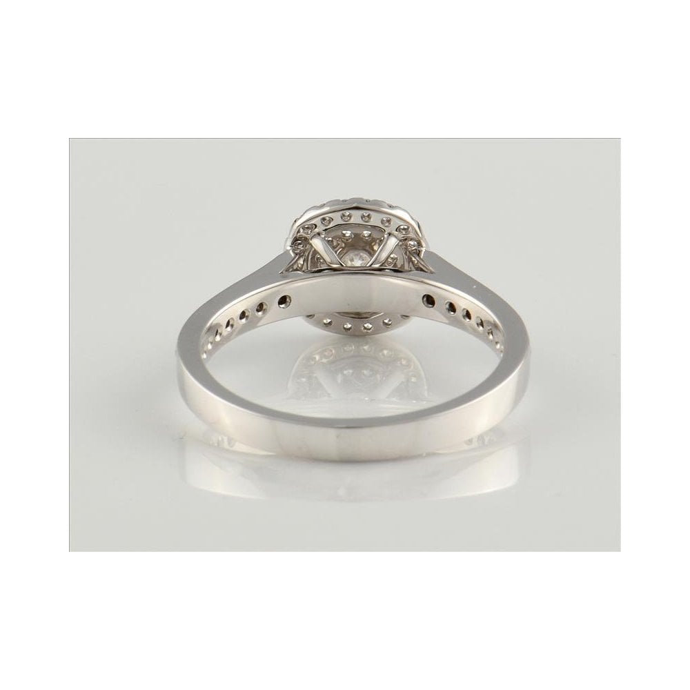 18ct White Gold Diamond Fancy Cluster Ring 0.58ct