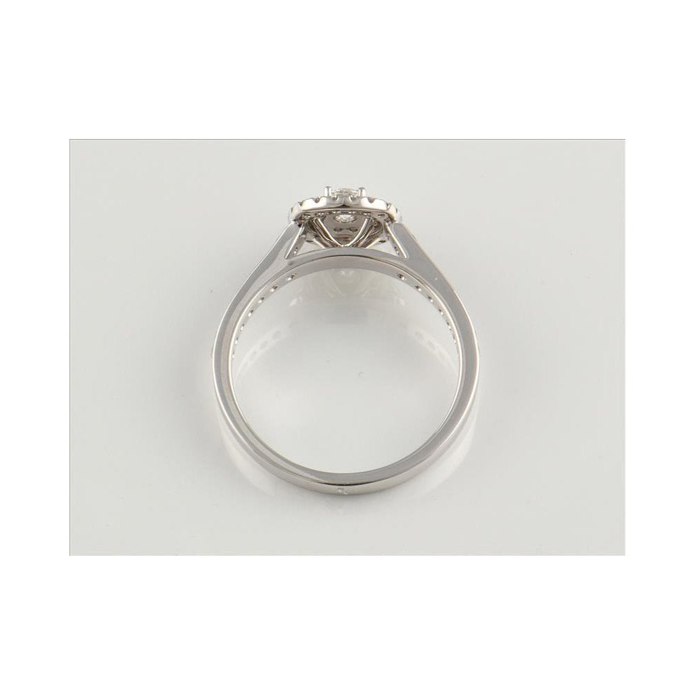 18ct White Gold Diamond Fancy Cluster Ring 0.58ct