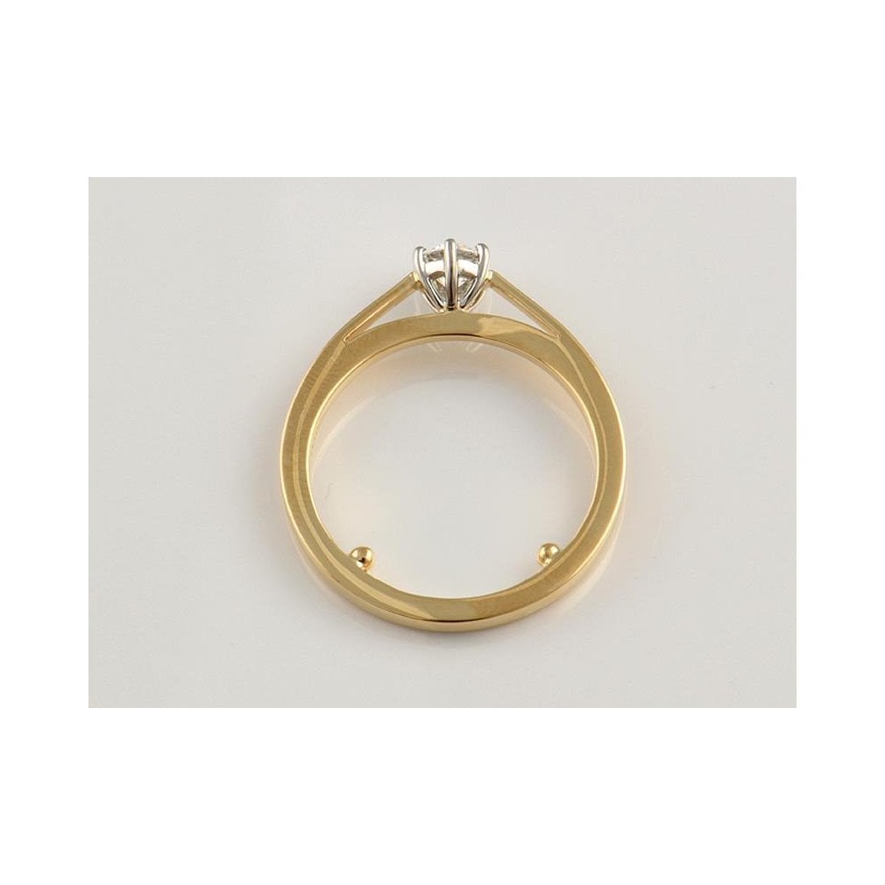 18ct Yellow Gold IGI Certificated Artisan Diamond Solitaire Ring 0.50ct