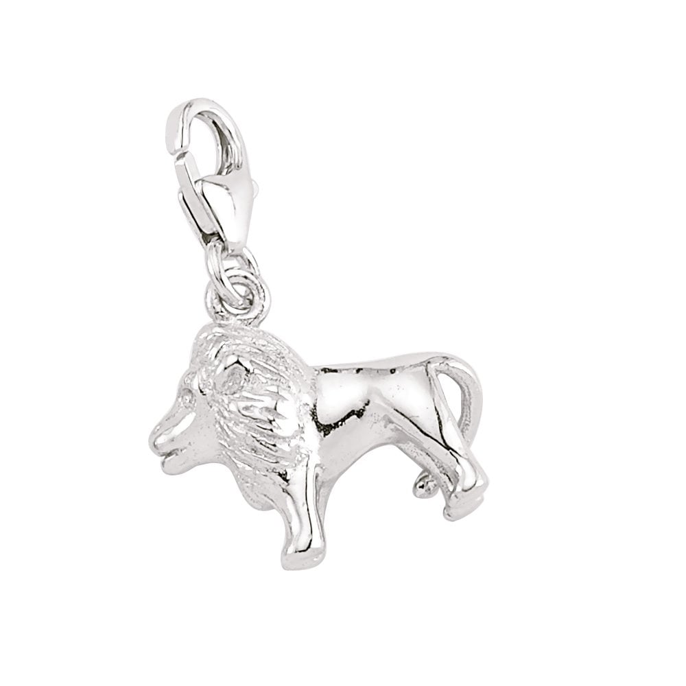 925 Sterling Silver Lion Charm