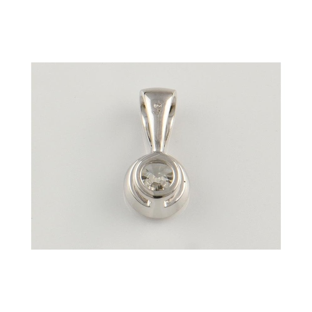 9ct White Gold Artisan Diamond Pendant 0.52ct