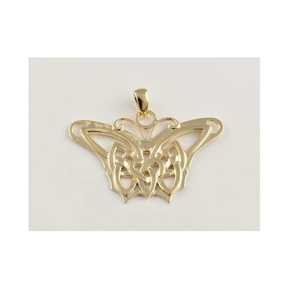 9ct Yellow Gold Butterfly Pendant