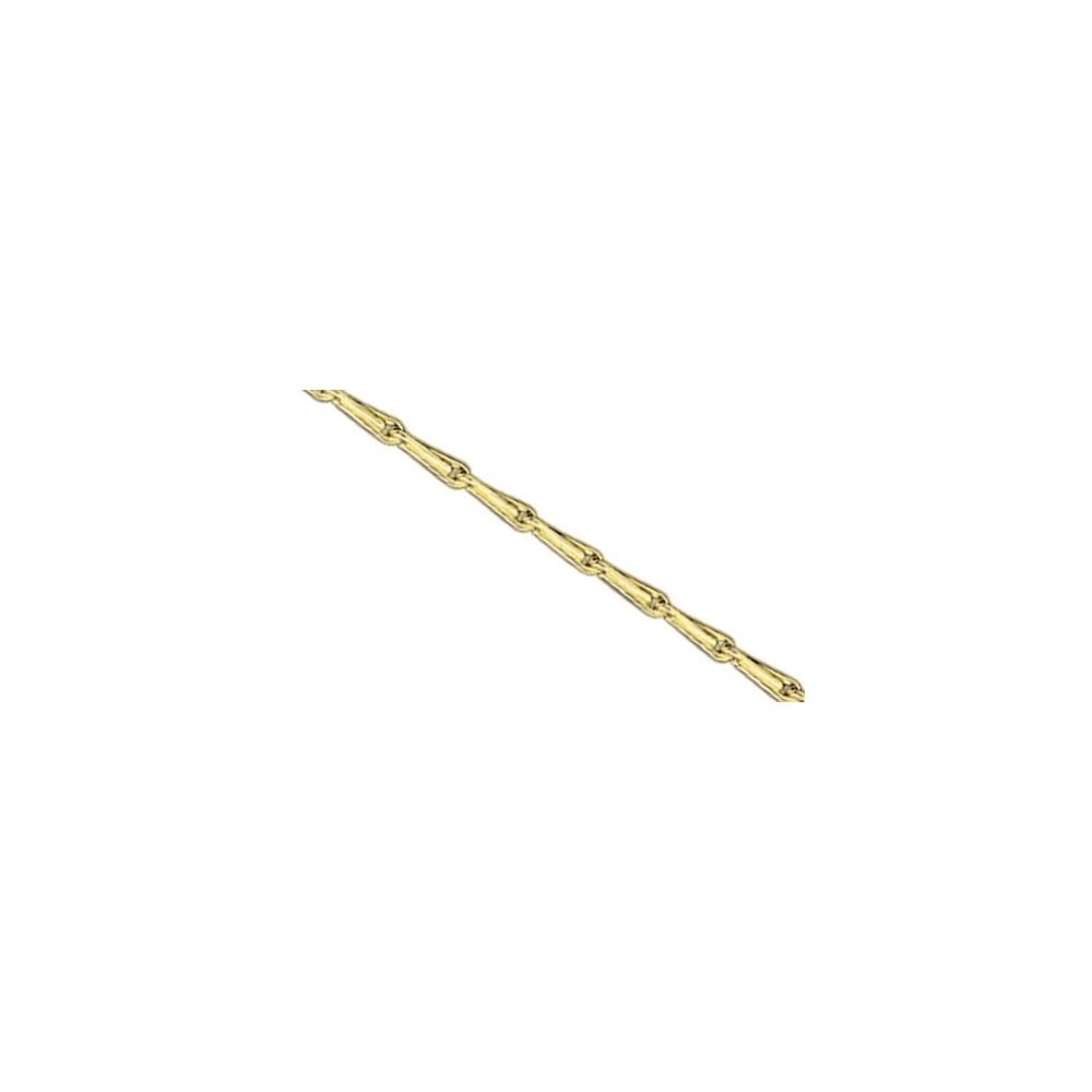 9ct Yellow Gold Fancy Necklace, 2.2mm Gauge