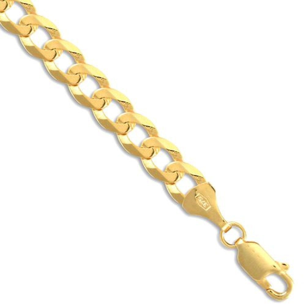 9ct Yellow Gold Flat Curb 6.2mm Gauge Chain