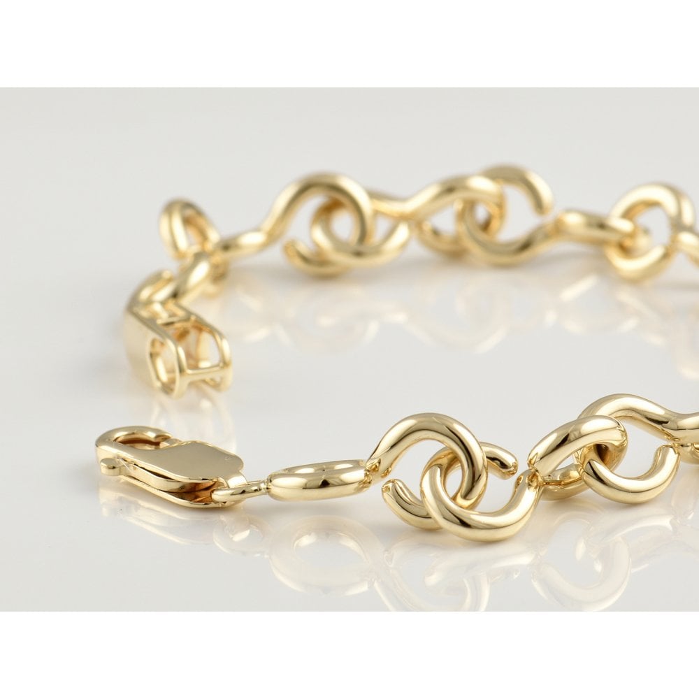 9ct Yellow Gold Fancy Link Bracelet