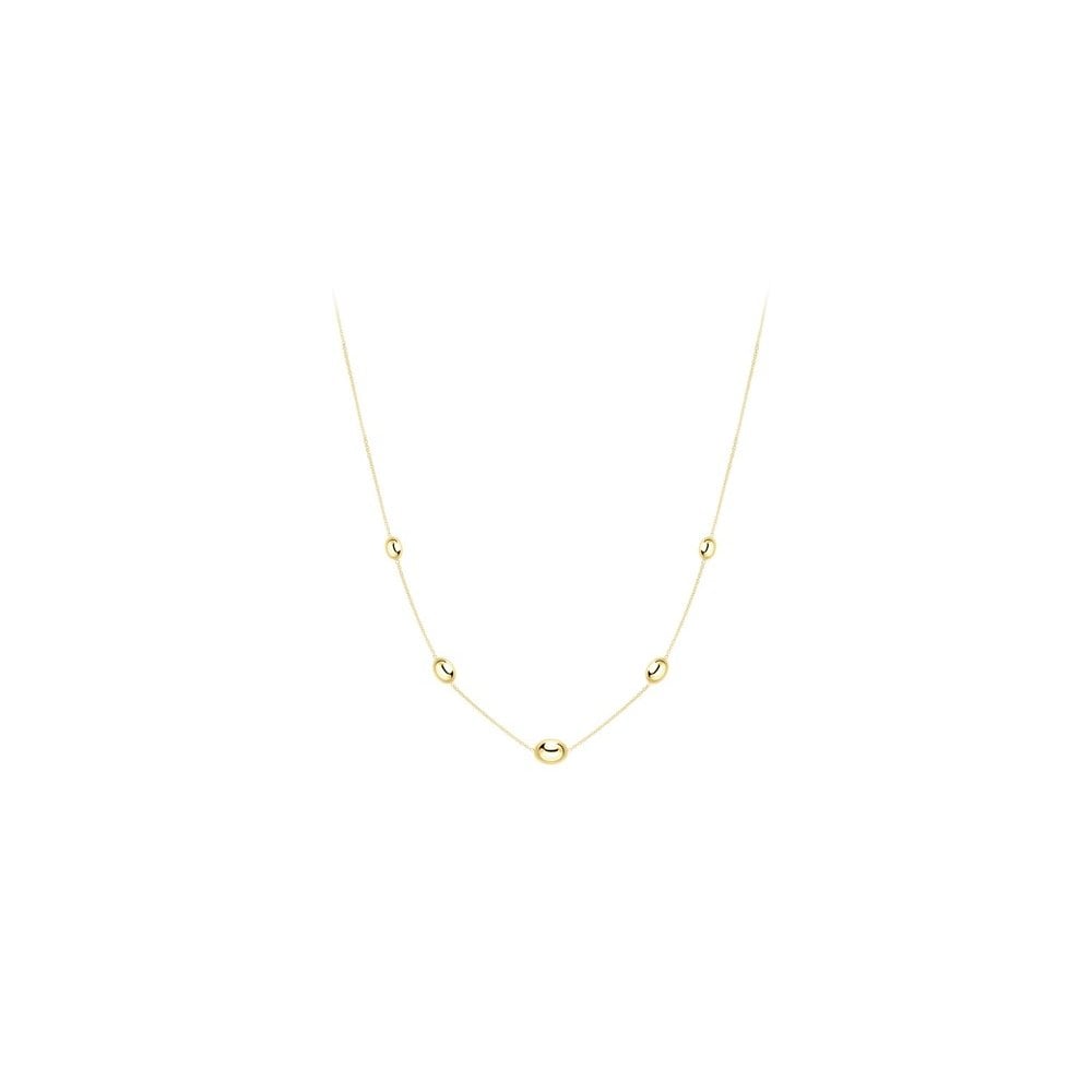 9ct Yellow Gold Bean Fancy Necklace