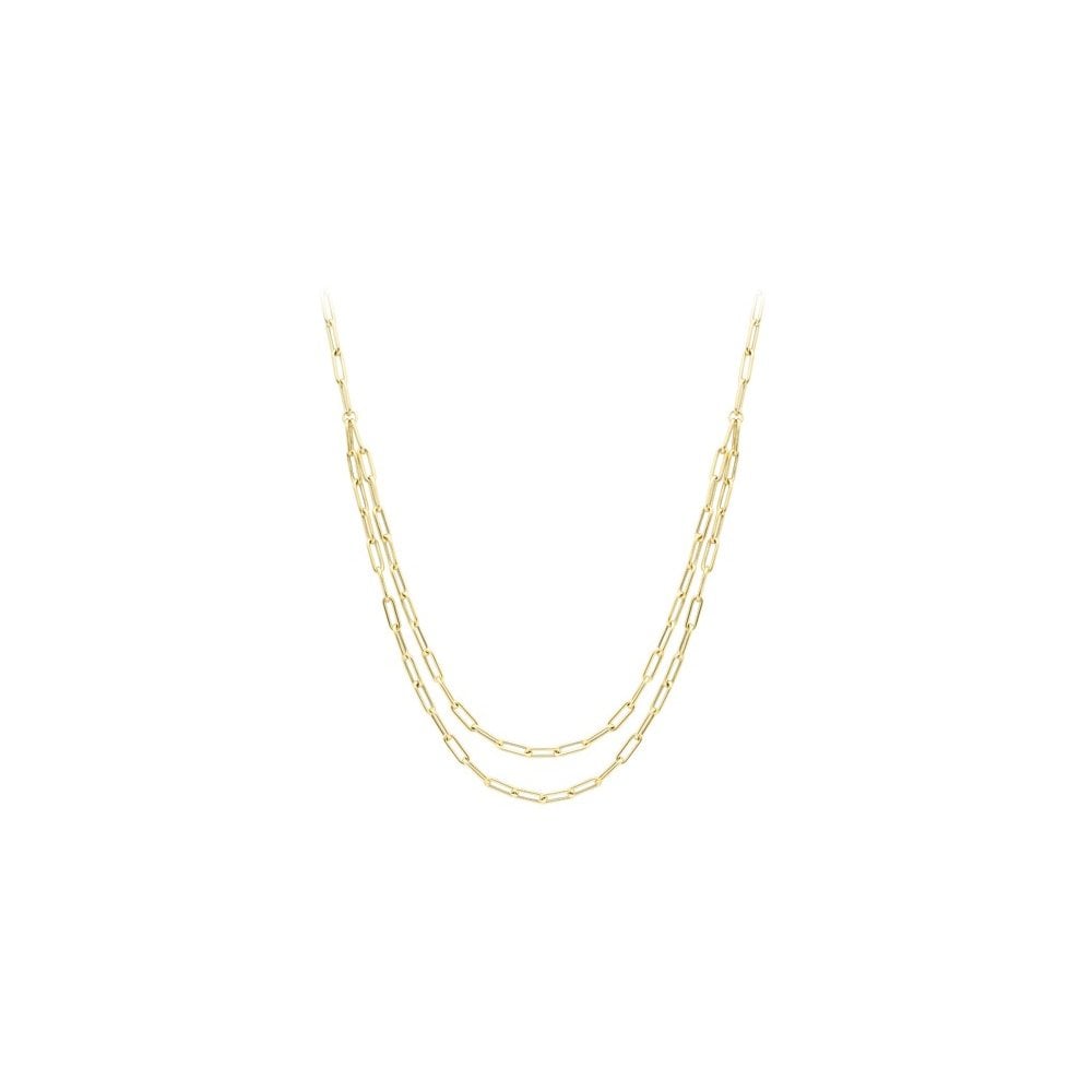 9ct Yellow Gold Double Strand Necklet