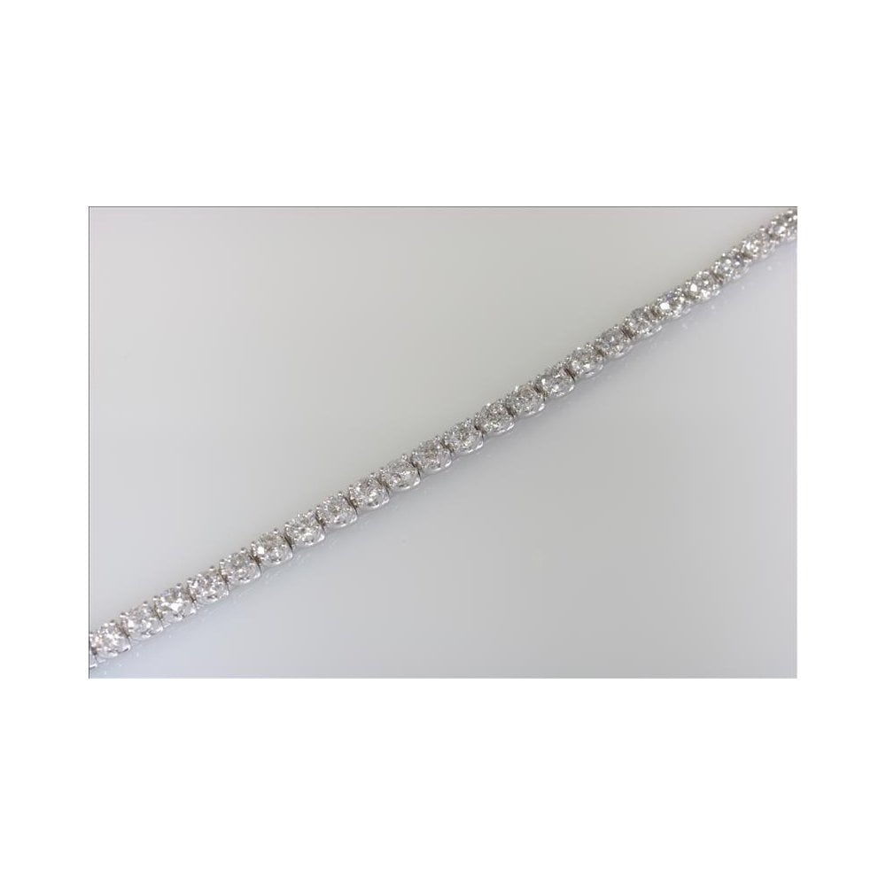 18ct White Gold Diamond Bracelet 6.5inch 3.09ct