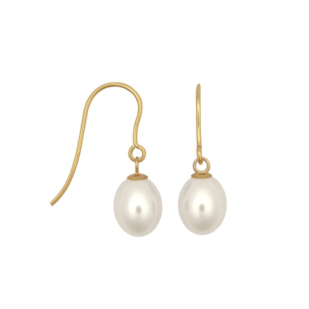 Freshwater Pearl Drop Earrings 9.5mm