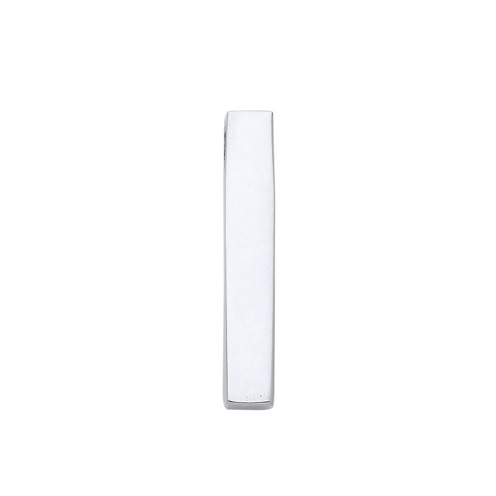 Silver Solid Long Bar Pendant