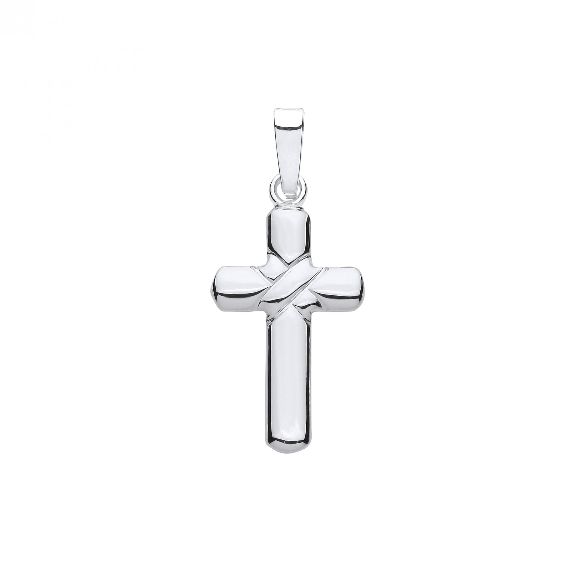 925 Sterling Silver Fancy Cross Pendant