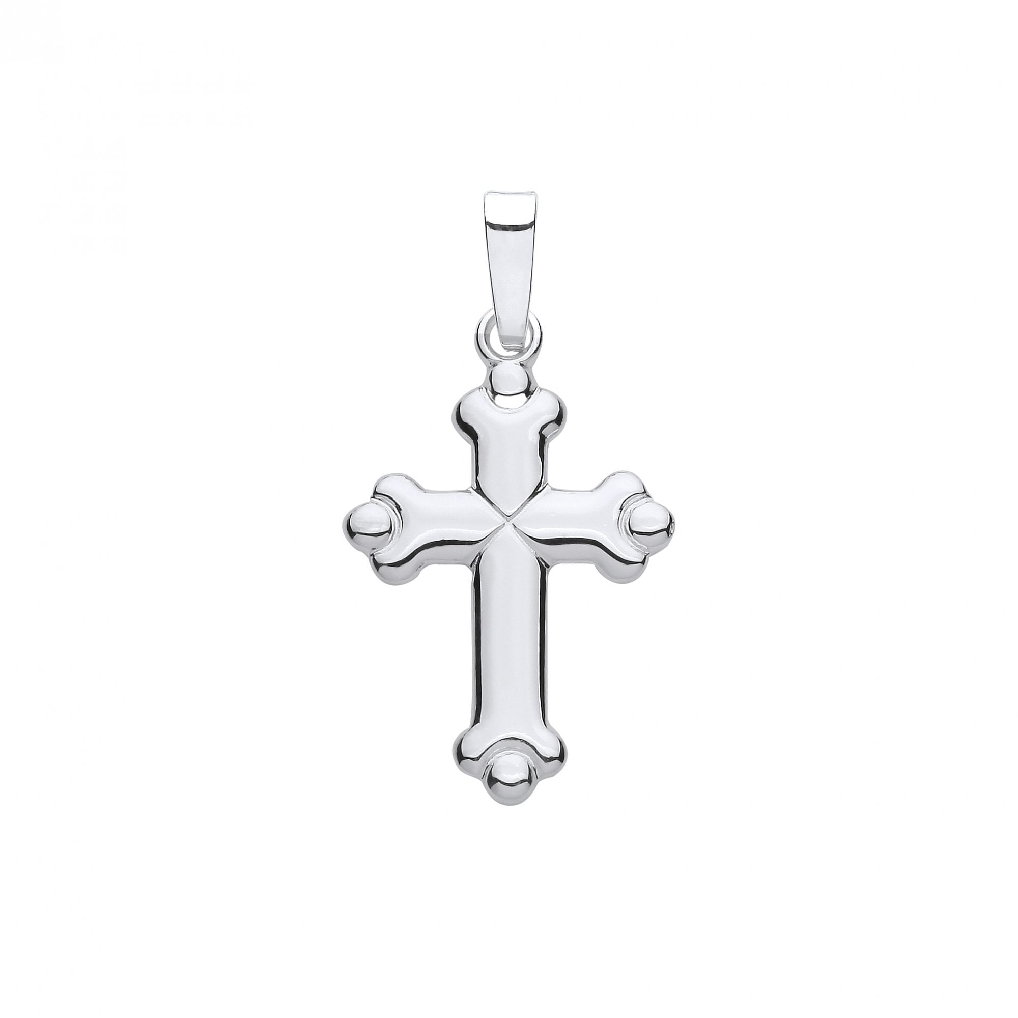 925 Sterling Silver Fancy Cross Pendant