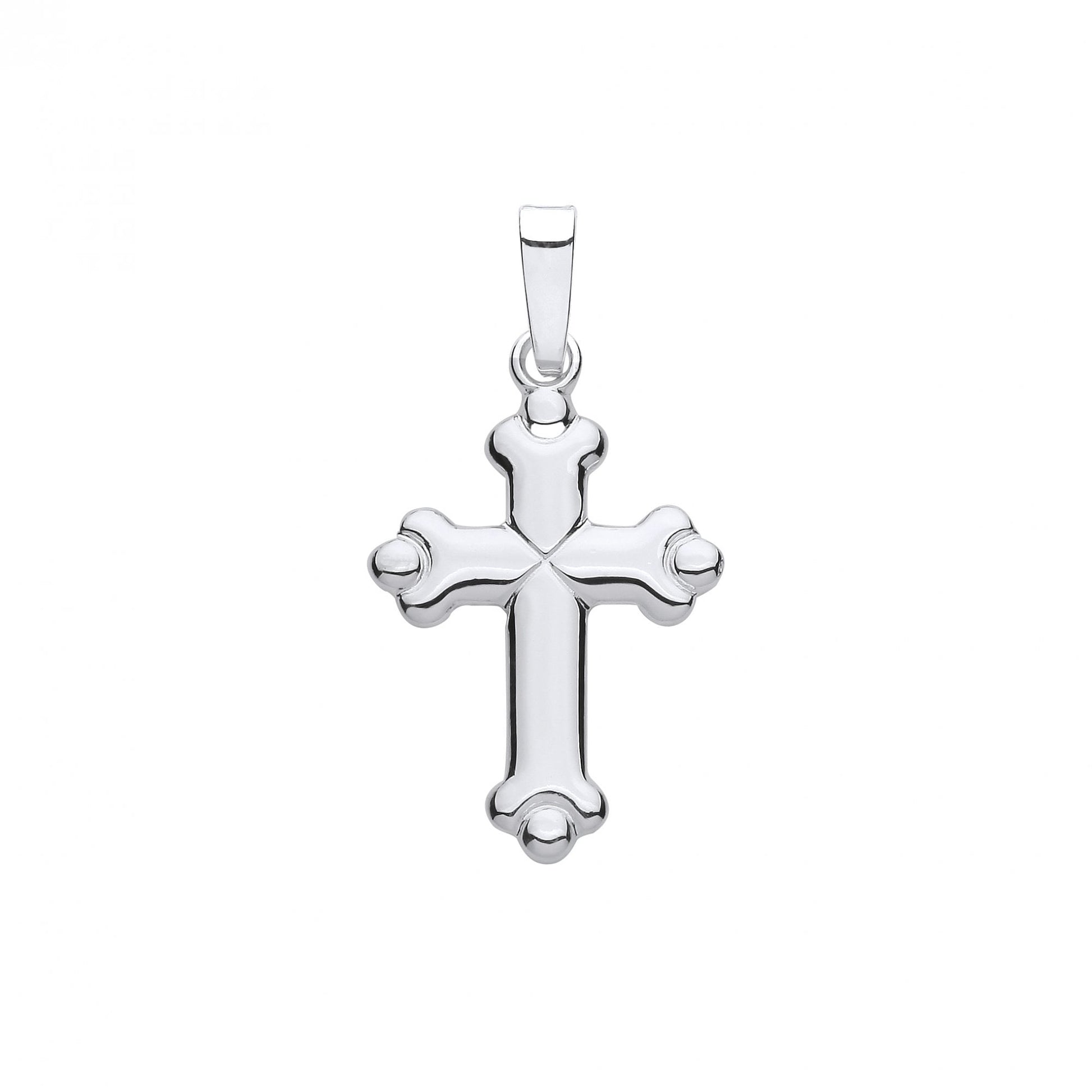 925 Sterling Silver Fancy Cross Pendant