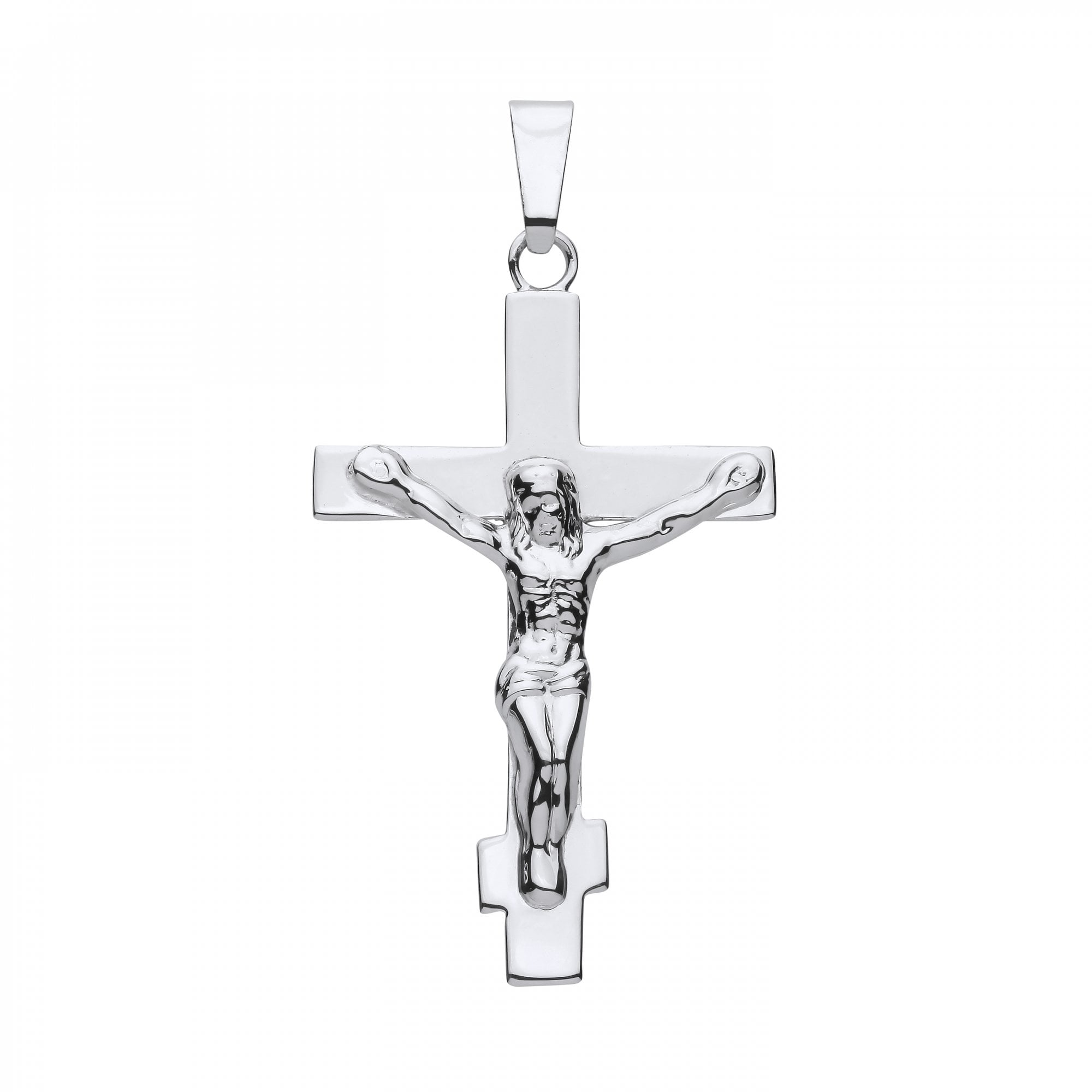 925 Sterling Silver Crucifix Cross Pendant