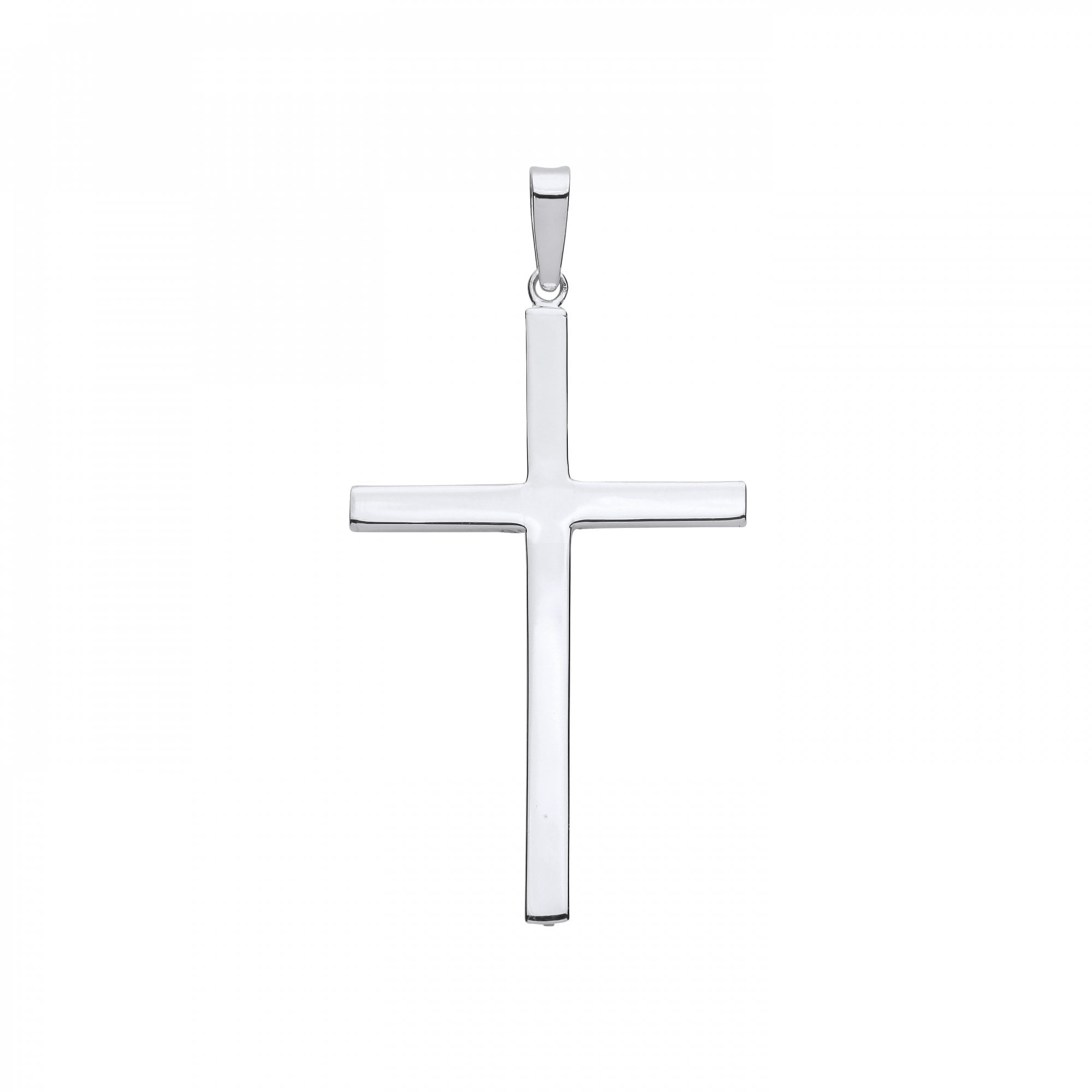 925 Sterling Silver Plain Cross Pendant