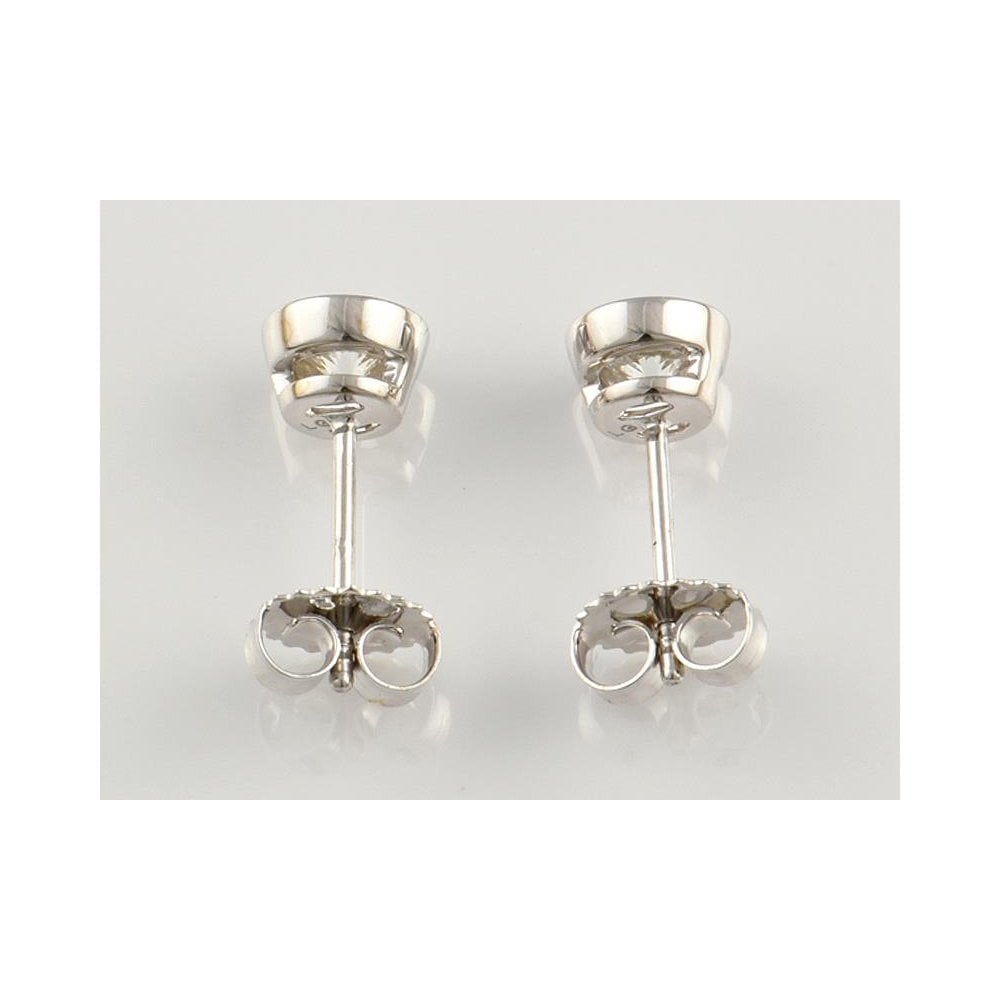 9ct White Gold Artisan Diamond Stud Earrings 1.06ct