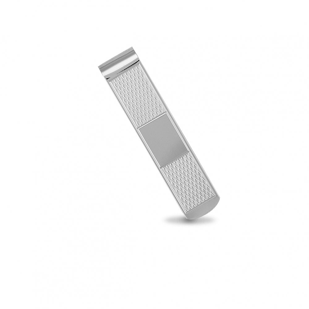 925 Silver Engine Turned Money Clip