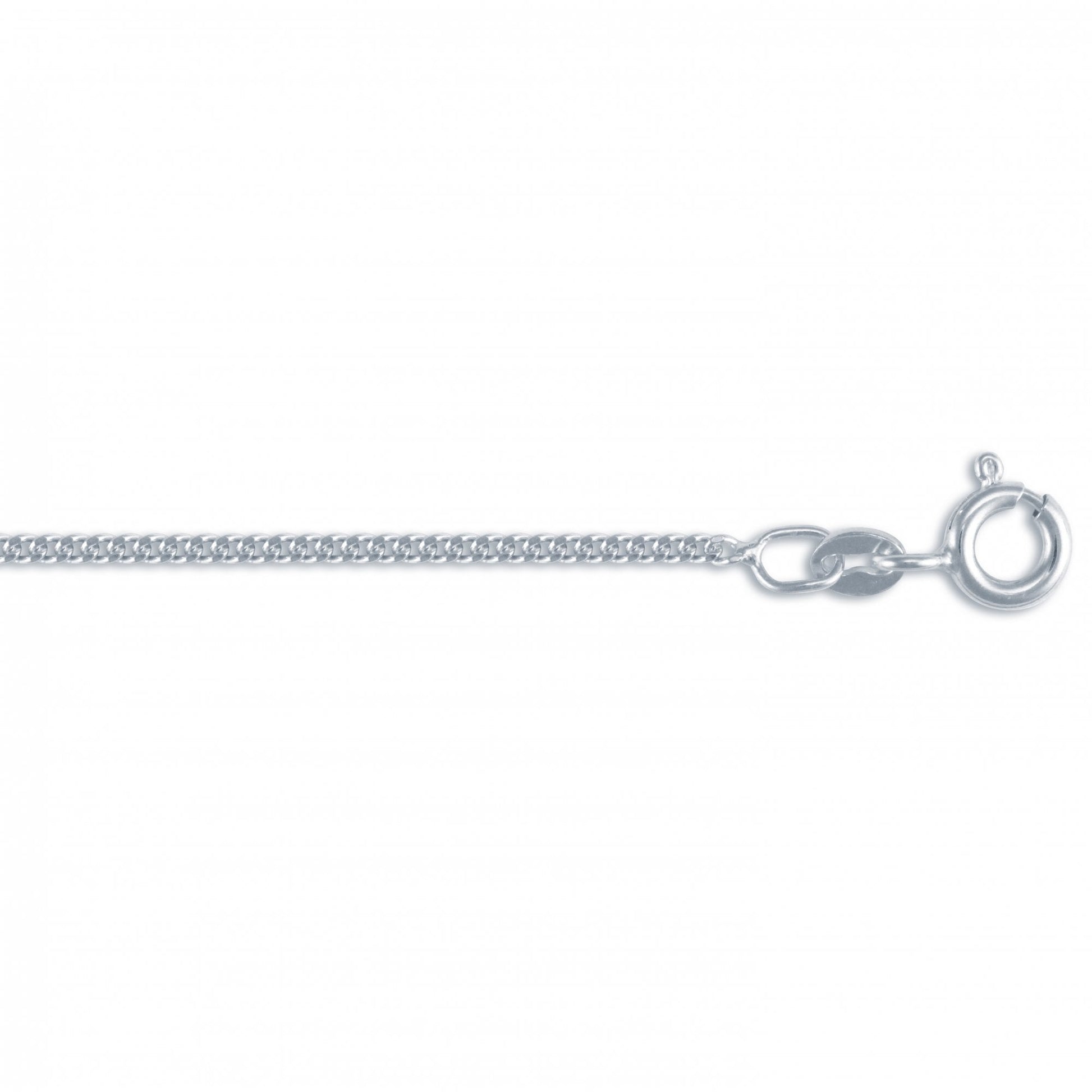 925 Silver Rhodium Plated Pendant Curb Chain