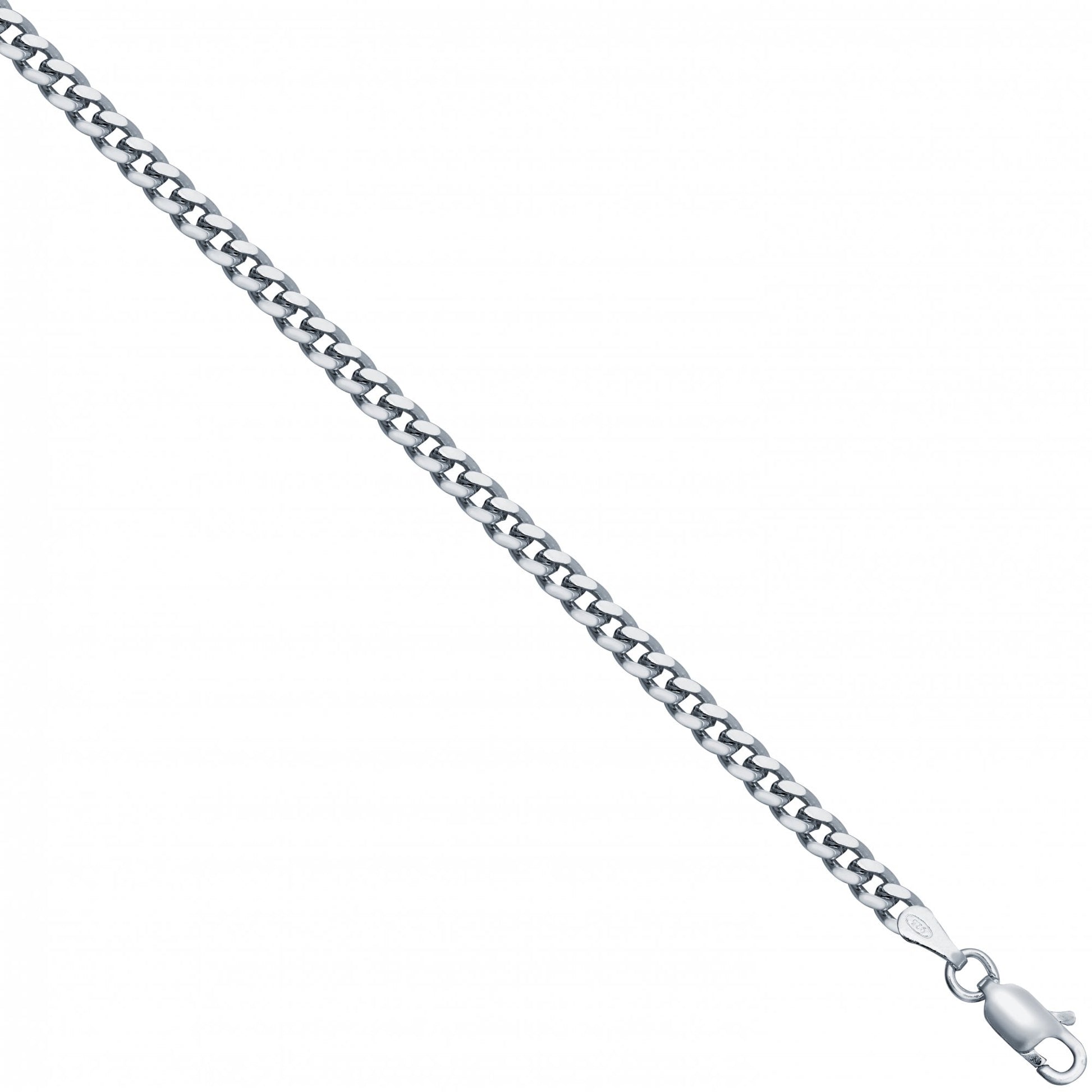 925 Silver Cuban 3.3mm Gauge Chain