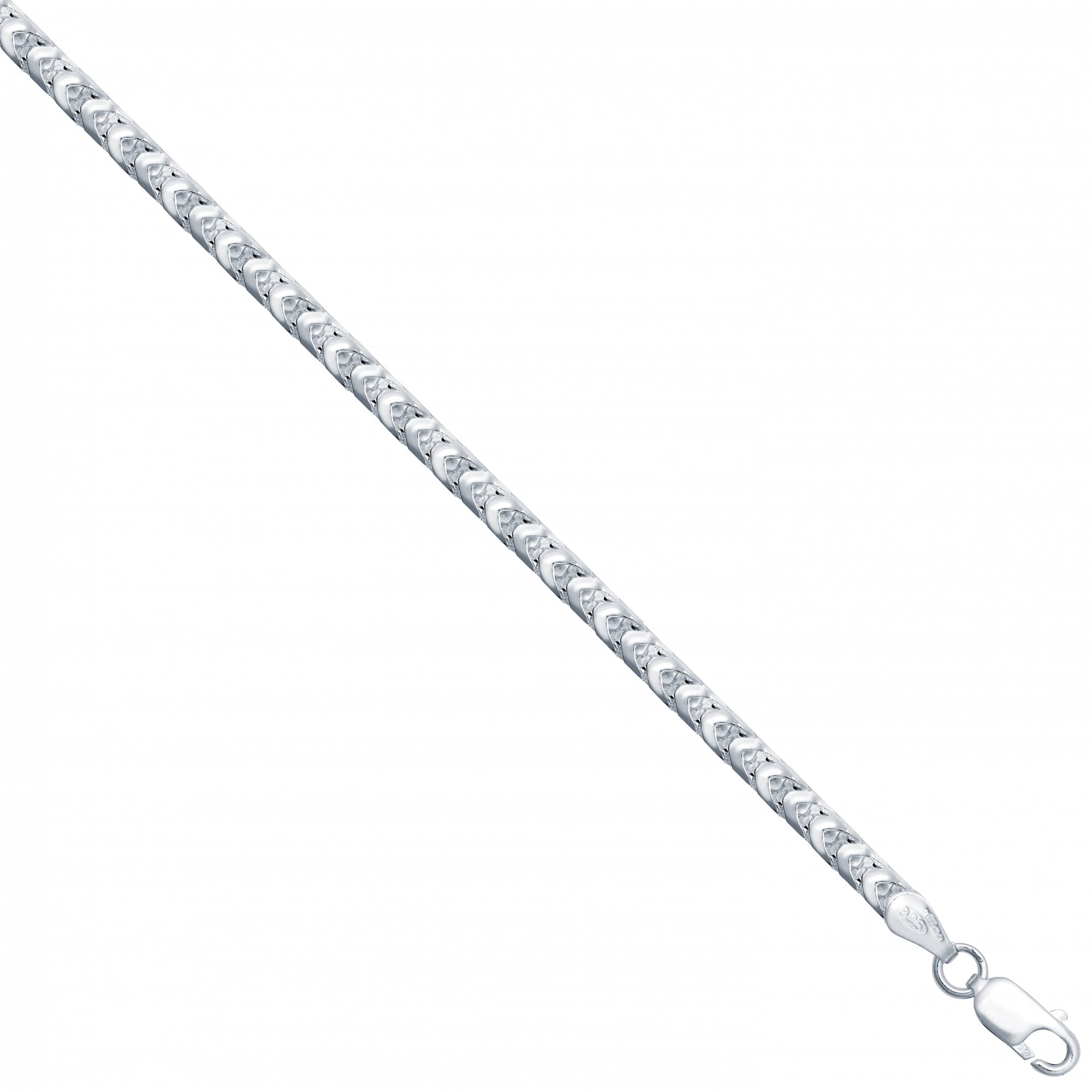 925 Silver Square Franco 3.0mm Gauge Chain