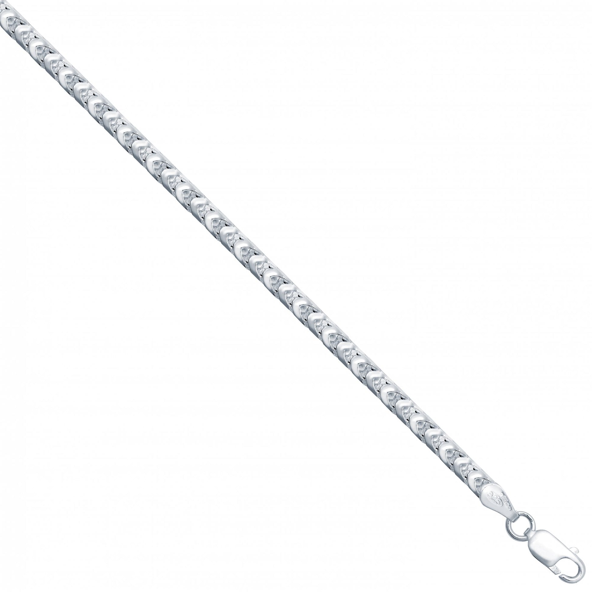 925 Silver Square Franco 3.0mm Gauge Chain