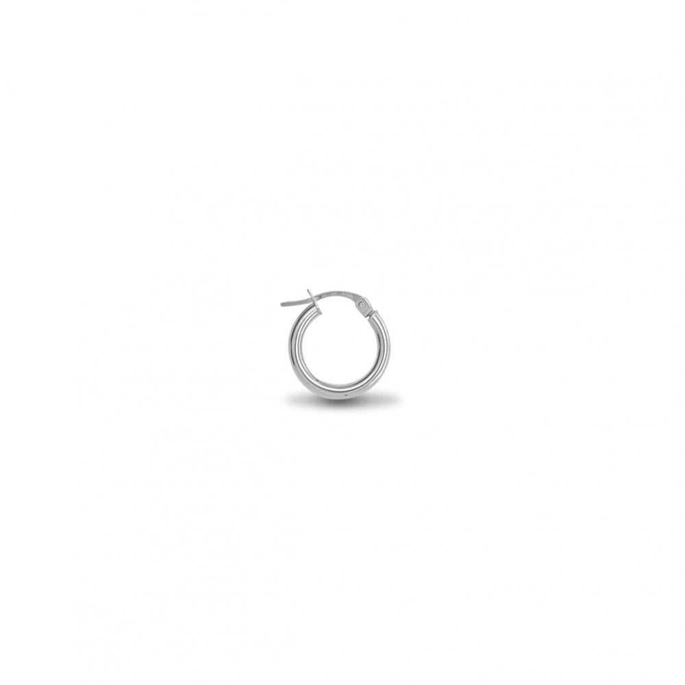 925 Silver Polished Hoop Earrings