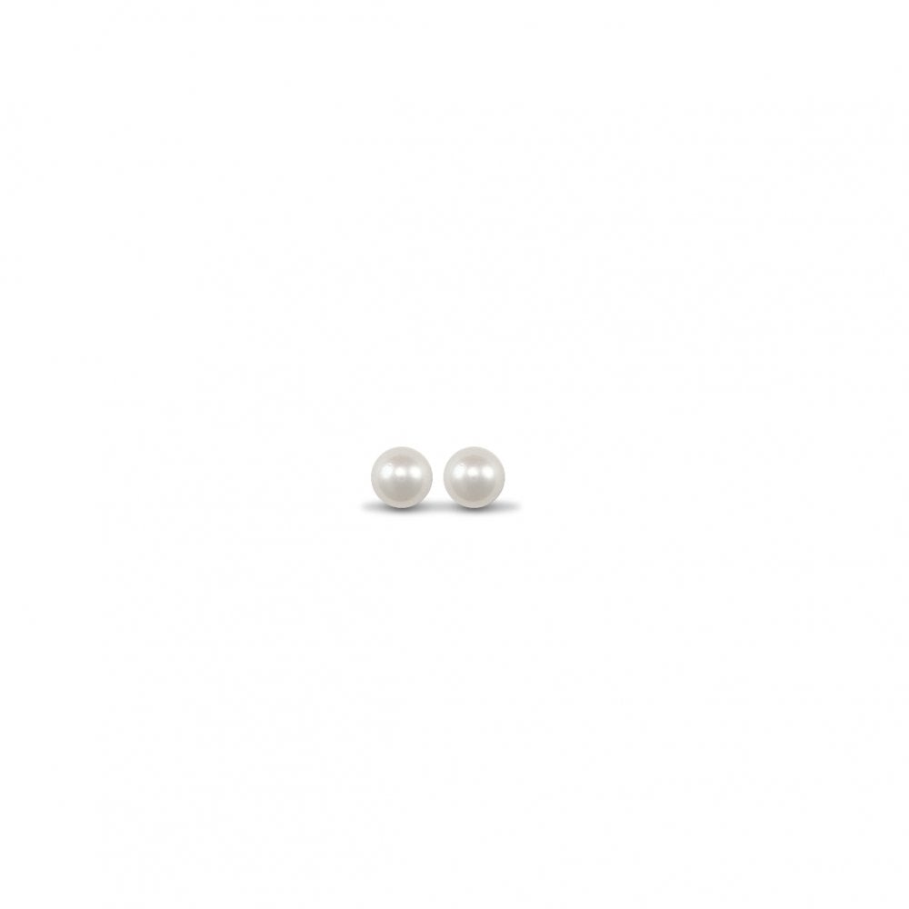 925 Silver 6-7mm Cultured Freshwater Pearl Studs
