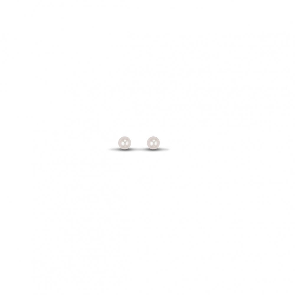 925 Silver 5mm Cultured Seawater Akoya Pearl Stud